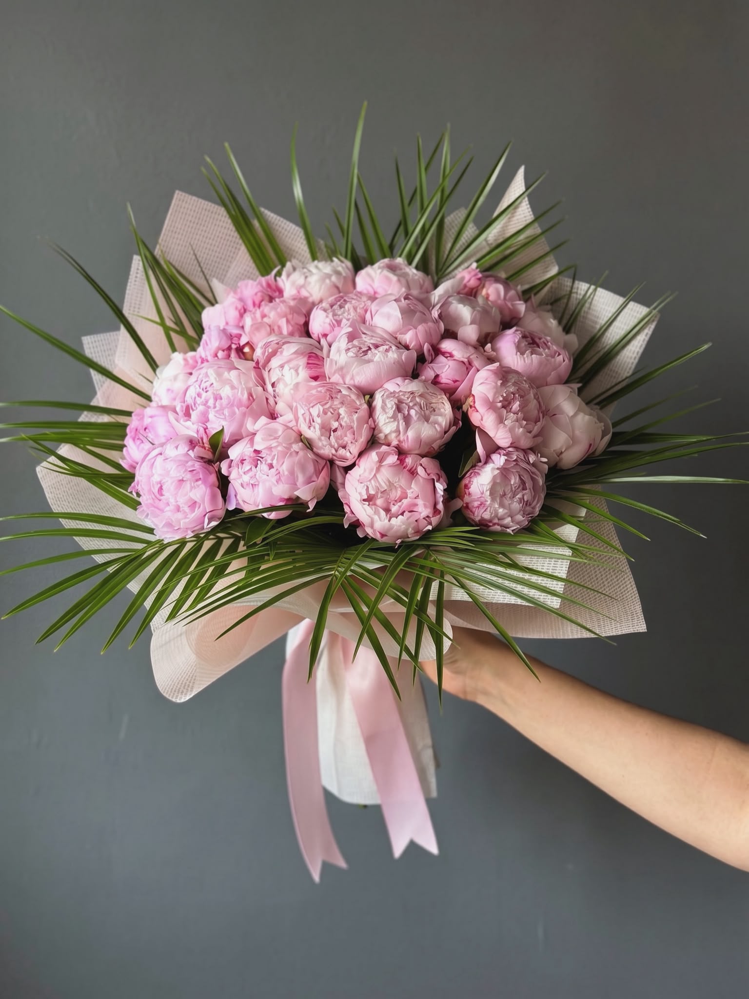 25 Adet Pembe Şakayık Buketi